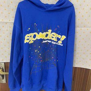 Spider Worldwide Young Thug Sp5der Blue Hoodie